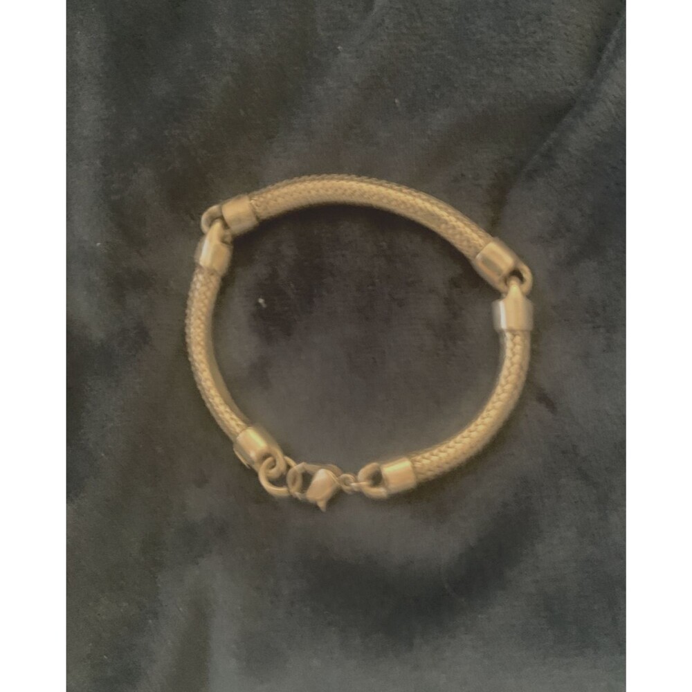 Signed KENNETH COLE 925 Sterling Silver Mesh Tube Link Bracelet 39.4 grams